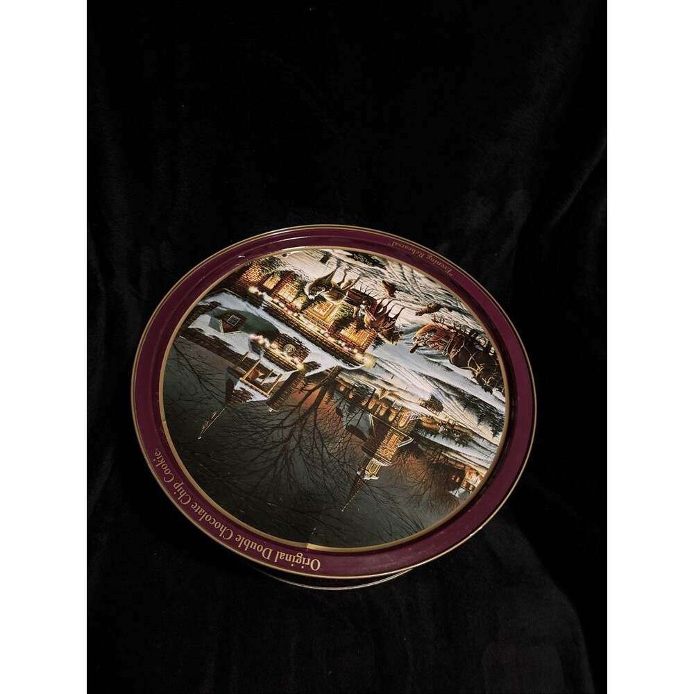 Vintage 2001 Original Double Chocolate Chip Cookie Tray Terry Redlin Tin